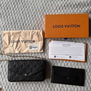 Louis Vuitton Felicie Pochette in Monogram Leather